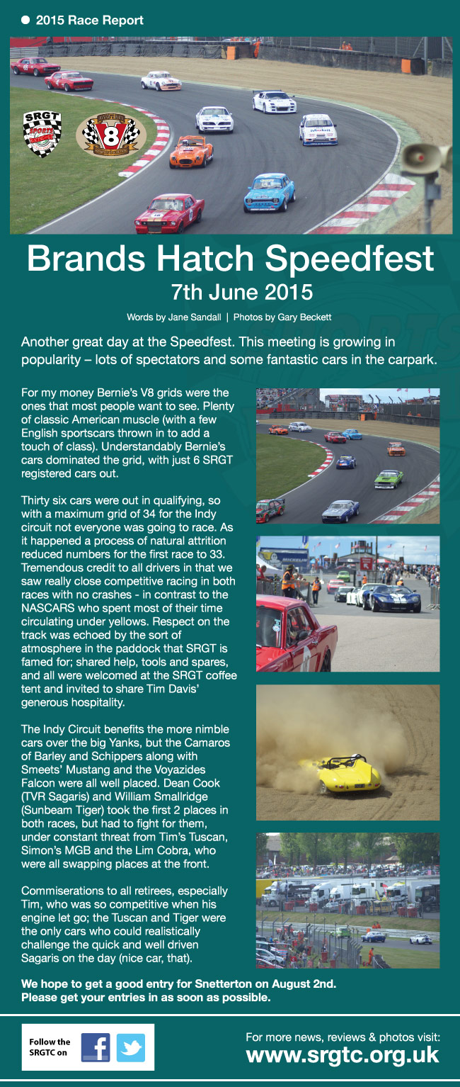 Brands Hatch Speedfest Race Report